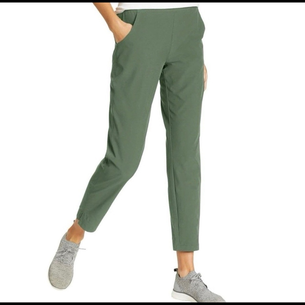 Eddie Bauer Olive Ankle Pants